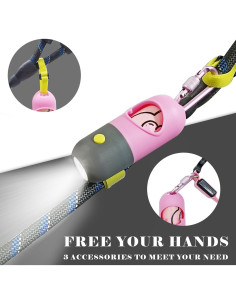 Dispensador de bolsas de caca para perro YUCHIYA con linterna LED 2
