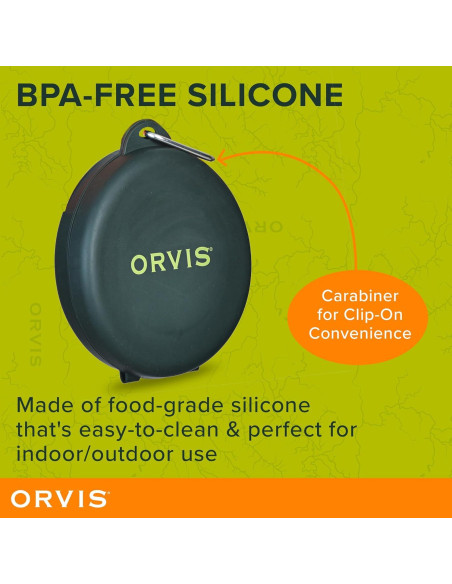 Comedero Plegable para Mascotas Orvis 2-en-1 Silicona 0.3L Comedero Plegable para Mascotas Orvis 2-en-1 Silicona 0.3L