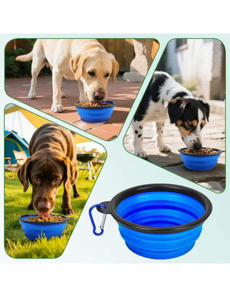 Tazones de Viaje Plegables para Perros Blusaryme 473ml Tazones de Viaje Plegables para Perros Blusaryme 473ml