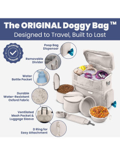Bolsa de Viaje para Perros Rubyloo - Beige, 38x17.8x33cm 2