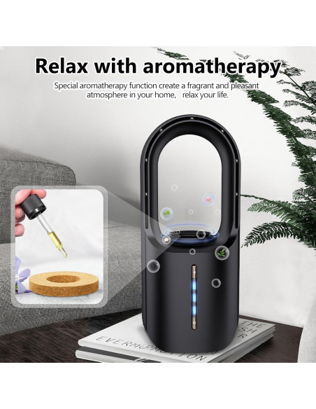 Ventilador de Escritorio CONBOLA 30 cm Portátil con Aromaterapia Ventilador de Escritorio CONBOLA 30 cm Portátil con Aromaterapia