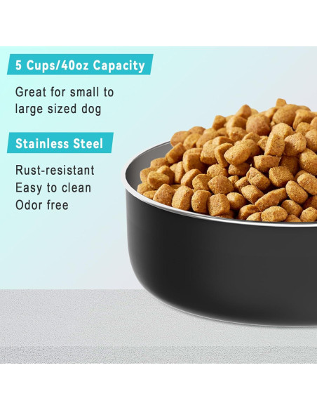 Tazones de Viaje para Perros Xuyub 1.18L Acero Inoxidable Tazones de Viaje para Perros Xuyub 1.18L Acero Inoxidable