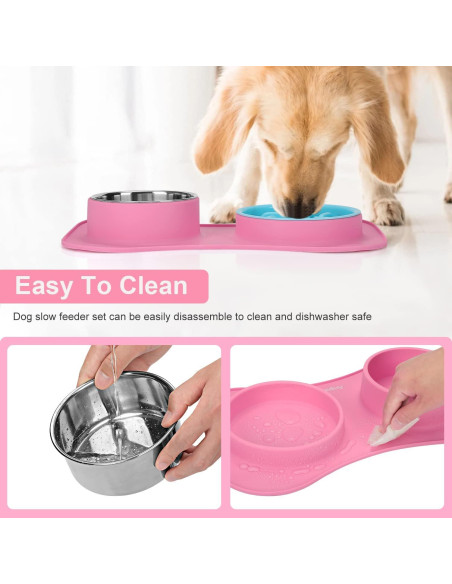 Cuencos de Alimentación Lenta Anipaw 3 en 1 con Tapete Antideslizante Cuencos de Alimentación Lenta Anipaw 3 en 1 con Tapete Antideslizante