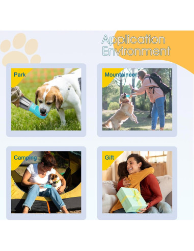 Botella de Agua Portátil para Perros LIANGUI 710 ml a Prueba de Fugas