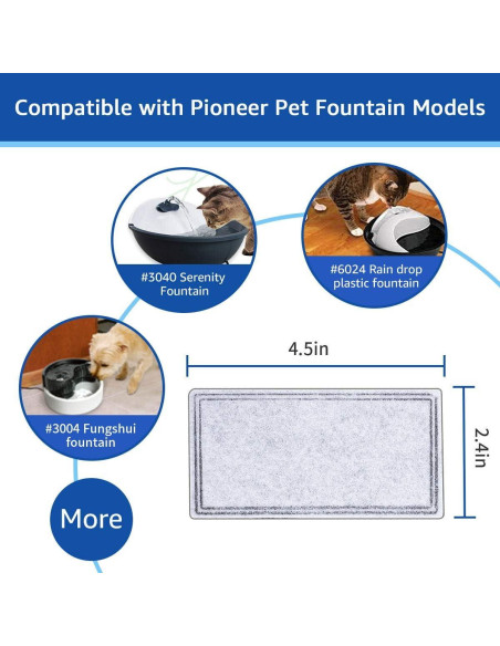 12 Filtros de Agua de Carbón MyfatBOSS para Fuente Pioneer Pet 12 Filtros de Agua de Carbón MyfatBOSS para Fuente Pioneer Pet