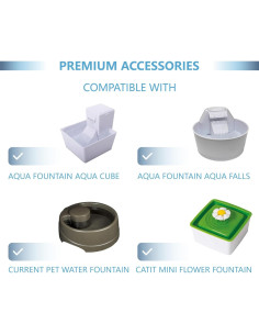 Paquete de 12 Filtros de Carbón TOGGATH para Fuente de Agua 6.35 cm 2