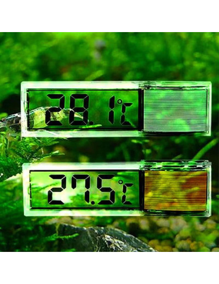 Termómetro LCD 3D Acxico - 2 Pcs Medición Electrónica Acuario Termómetro LCD 3D Acxico - 2 Pcs Medición Electrónica Acuario