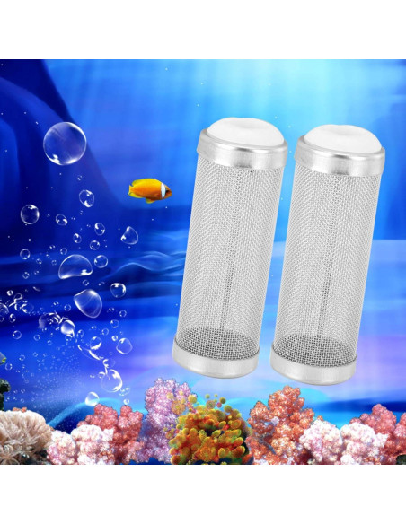 Cubierta de Malla Fina Joyzan para Filtro de Acuario 16mm 5Pcs Cubierta de Malla Fina Joyzan para Filtro de Acuario 16mm 5Pcs