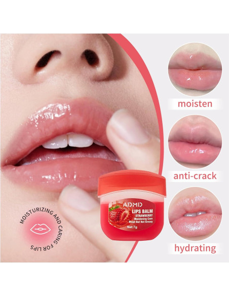 Juego de Balsamos Labiales Frutales SNOWMOLLY - 24 Piezas Hidratantes Juego de Balsamos Labiales Frutales SNOWMOLLY - 24 Piezas Hidratantes