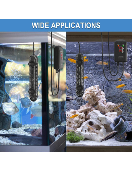 Calentador de Acuario HiTauing 100W con Pantalla Digital LED Calentador de Acuario HiTauing 100W con Pantalla Digital LED