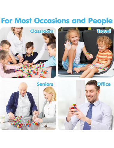80 Mini Cubos Fidget Shappy Juguetes Sensoriales para Niños