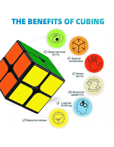 Cubo Puzzle 2x2 ShengShou SS221 Negro 5 cm Cubo Puzzle 2x2 ShengShou SS221 Negro 5 cm