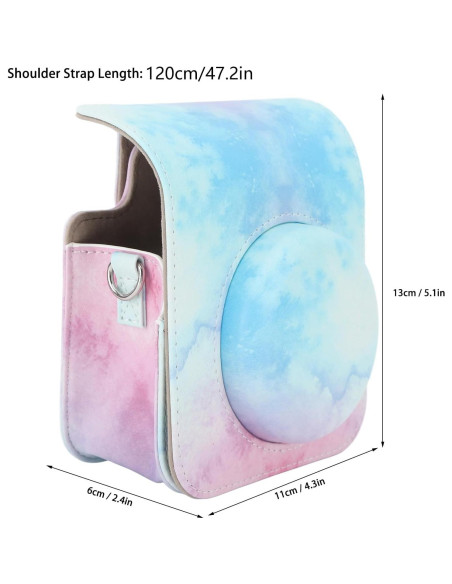 Funda Protectora para Cámara Instantánea Mini 12 Yosoo Azul Rosa Funda Protectora para Cámara Instantánea Mini 12 Yosoo Azul Rosa