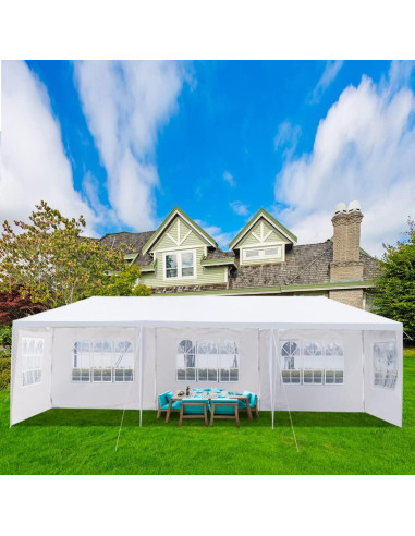 Carpa de Patio Kcelarec 3x9m con 5 Paredes Laterales Removibles