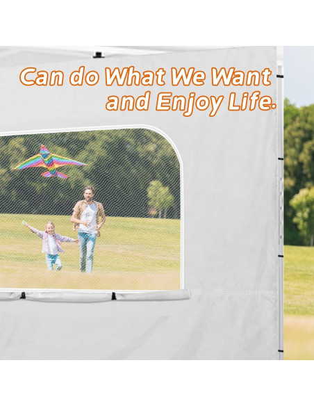 Pared Lateral con Ventana Jorohiker para Carpa 3x3m Negra Pared Lateral con Ventana Jorohiker para Carpa 3x3m Negra