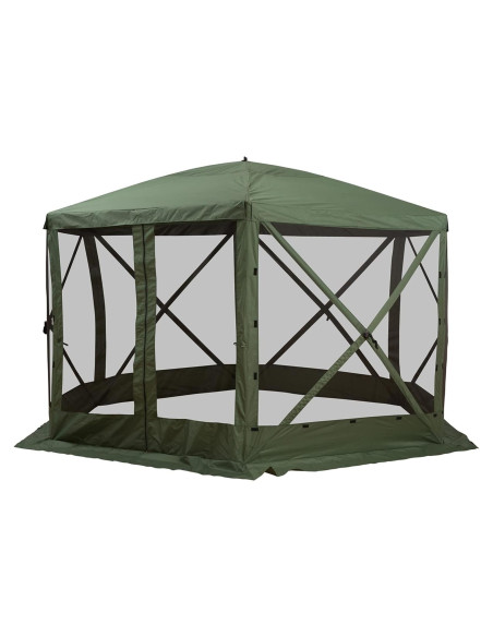 Carpa Plegable Gazebo Outsunny Hexagonal 3.66m Verde Carpa Plegable Gazebo Outsunny Hexagonal 3.66m Verde