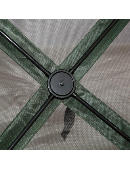 Carpa Plegable Gazebo Outsunny Hexagonal 3.66m Verde Carpa Plegable Gazebo Outsunny Hexagonal 3.66m Verde