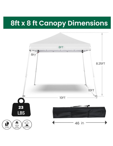 Carpa Pop Up Morngardo 10x10 Blanca Impermeable Ajustable Carpa Pop Up Morngardo 10x10 Blanca Impermeable Ajustable
