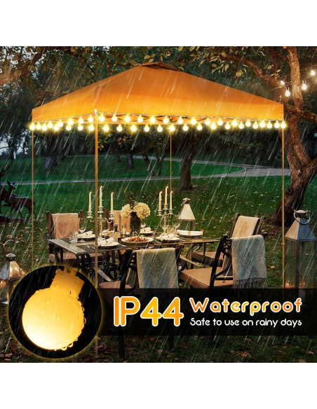 Luces LED de Carpa Canopy Hohean 12m 80 LEDs Impermeables Luces LED de Carpa Canopy Hohean 12m 80 LEDs Impermeables