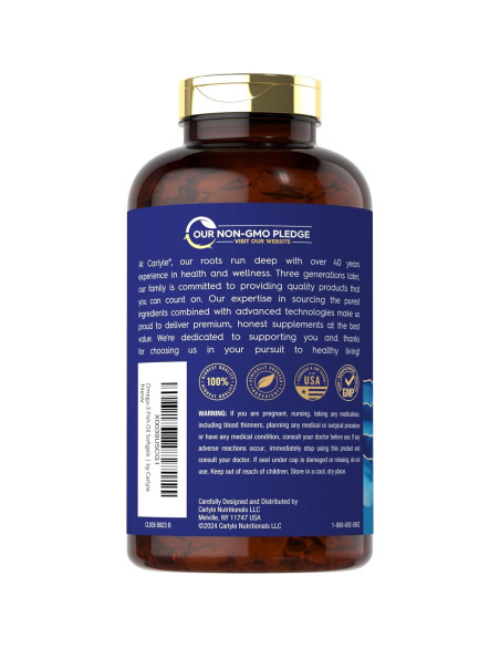 Carlyle Aceite de Pescado Omega-3 3600 mg 300 Gelatinas Blandas Carlyle Aceite de Pescado Omega-3 3600 mg 300 Gelatinas Blandas
