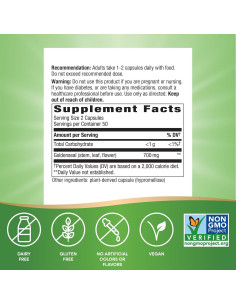 Goldenseal Nature's Way 700 mg Vegano 100 Cápsulas 2