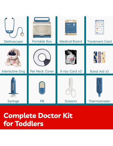 Kit de Doctor Interactivo TOP BRIGHT para Niños 3-5 Años