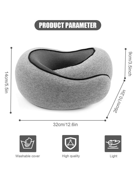 Almohada de Viaje RURING Azul Oscuro Espuma de Memoria Almohada de Viaje RURING Azul Oscuro Espuma de Memoria