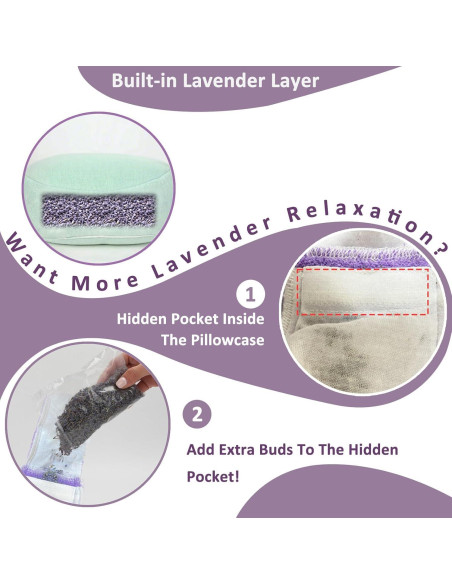Almohada con peso 3HQ de lavanda 1.5kg para adultos y niños Almohada con peso 3HQ de lavanda 1.5kg para adultos y niños