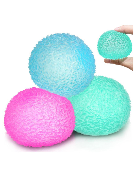 3 Pelotas Antiestrés Grandes XPQKDC - Juguetes Sensitivos 6 cm 3 Pelotas Antiestrés Grandes XPQKDC - Juguetes Sensitivos 6 cm