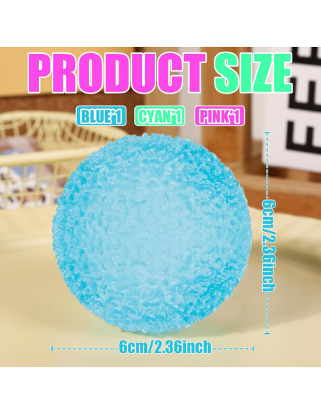 3 Pelotas Antiestrés Grandes XPQKDC - Juguetes Sensitivos 6 cm 3 Pelotas Antiestrés Grandes XPQKDC - Juguetes Sensitivos 6 cm