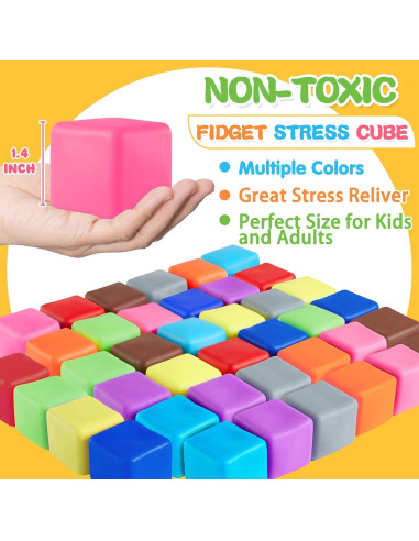 40 Pelotas Antiestrés Viroucal - Juguetes Sensoriales para Adultos