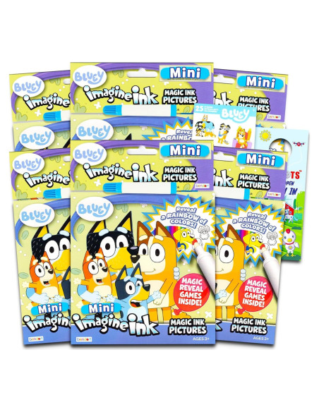 Conjunto de Libros para Colorear Bluey - 6 Libros Mágicos Conjunto de Libros para Colorear Bluey - 6 Libros Mágicos