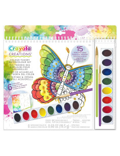 Conjunto de Acuarelas Crayola Creations - 15 Páginas y 8 Colores
