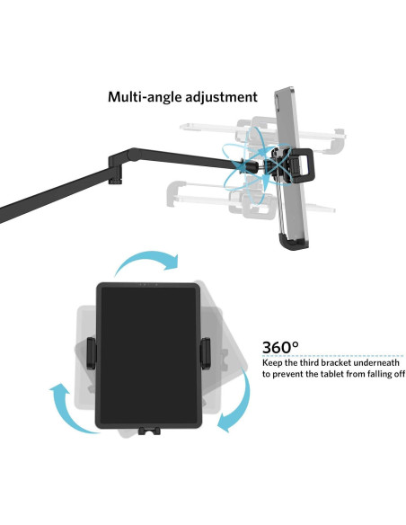 Soporte de Piso para Tableta Smatree Ajustable 40-140 cm Soporte de Piso para Tableta Smatree Ajustable 40-140 cm