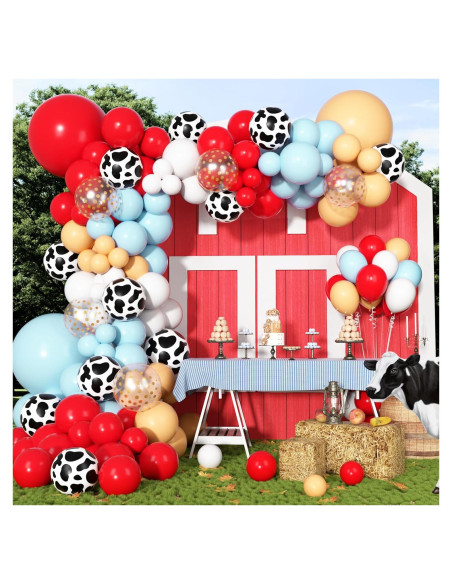 Kit Arco de Globos de Granja Ouddy Party 170 Piezas Kit Arco de Globos de Granja Ouddy Party 170 Piezas
