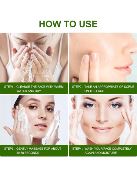 Exfoliante Facial Natural Aloe Vera Orgánico 100g - Puntos Negros Exfoliante Facial Natural Aloe Vera Orgánico 100g - Puntos Negros