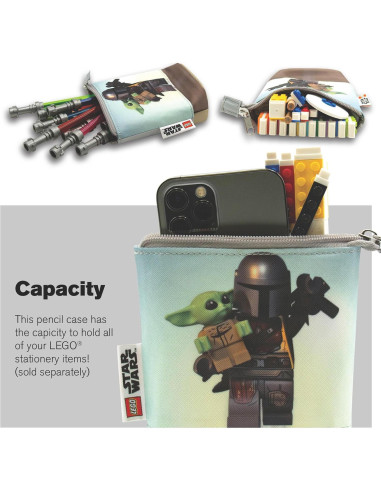 Set Notas Adhesivas LEGO Star Wars Mandalorian + Estuche + 4 Bolígrafos