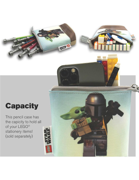 Set Notas Adhesivas LEGO Star Wars Mandalorian + Estuche + 4 Bolígrafos Set Notas Adhesivas LEGO Star Wars Mandalorian + Estuche + 4 Bolígrafos