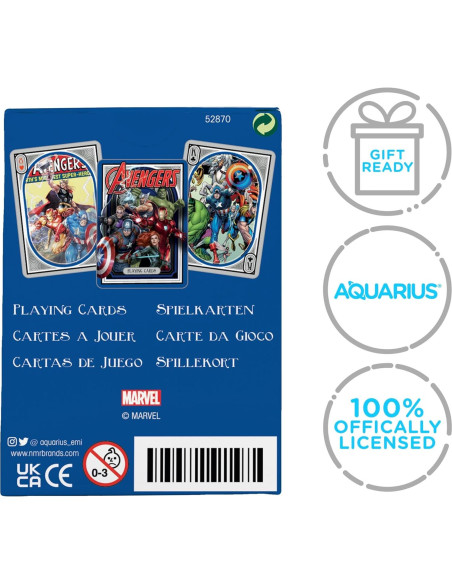 Baraja de Cartas Avengers Nouveau NMR - 54 Piezas Baraja de Cartas Avengers Nouveau NMR - 54 Piezas
