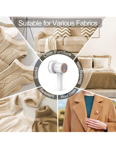 Quitapelusas HOMEASY M2 recargable con 3 cuchillas y LED