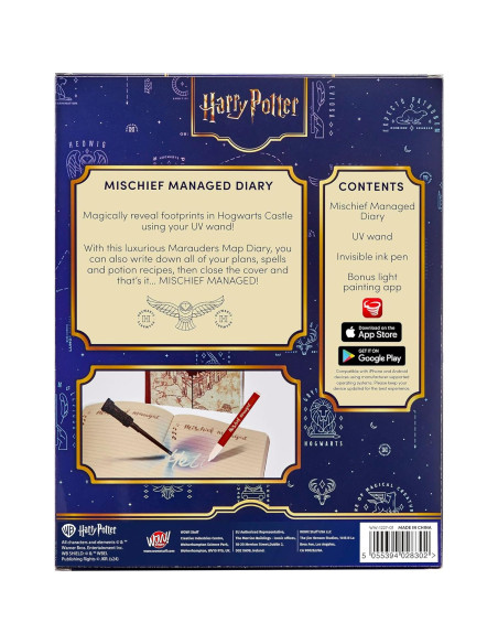 Diario Travieso Administrado Harry Potter con Varita UV Diario Travieso Administrado Harry Potter con Varita UV