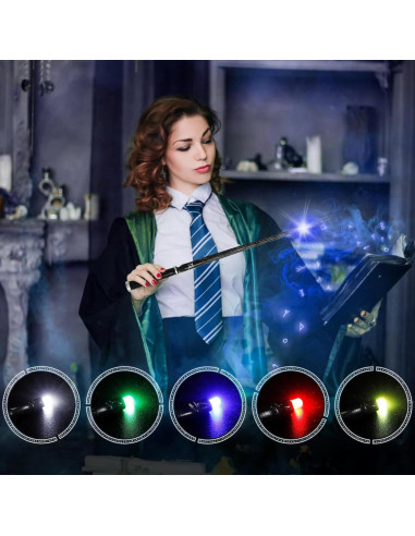Varita Mágica Iluminada WizWonders Escorpio 5 Colores LED