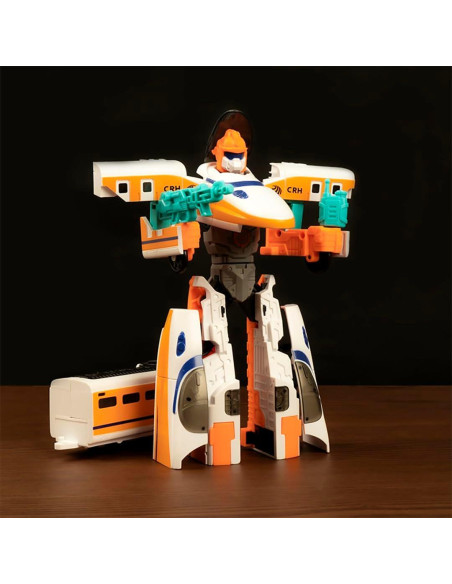 Robot Transformador Tren Subterráneo SHANTOU 7.62cm Rojo/Azul/Blanco Robot Transformador Tren Subterráneo SHANTOU 7.62cm Rojo/Azul/Blanco