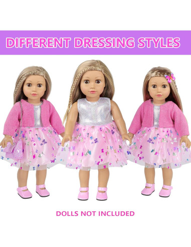 Conjunto de Accesorios de Maquillaje para Muñeca 18" DONTNO