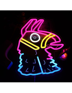 Luz de Neón Lucky Lama LED Regulable 37x30 cm para Decoración 2