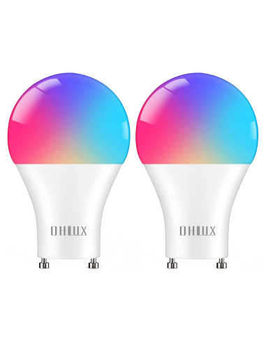 Bombillas Inteligentes OHLUX GU24 10W 900LM RGBW Paquete de 2