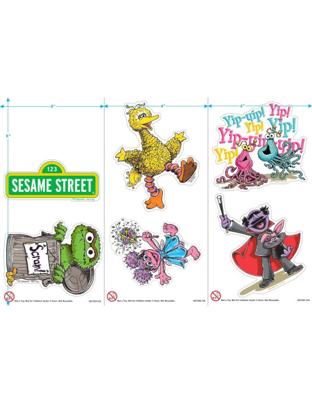 Pegatinas Coleccionables Popfunk Plaza Sésamo - Cookie Monster y Amigos Pegatinas Coleccionables Popfunk Plaza Sésamo - Cookie Monster y Amigos