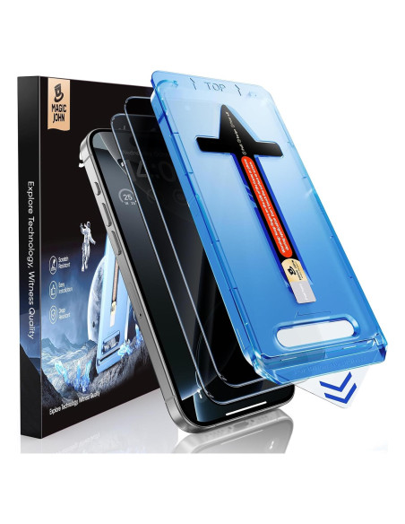 Protector de Pantalla Vidrio Templado Magic John iPhone 16 Pro Max 6.9" Privado Protector de Pantalla Vidrio Templado Magic John iPhone 16 Pro Max 6.9" Privado