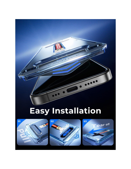 Protector de Pantalla Vidrio Templado Magic John iPhone 16 Pro Max 6.9" Privado Protector de Pantalla Vidrio Templado Magic John iPhone 16 Pro Max 6.9" Privado