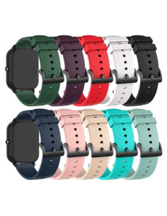 E ECSEM 10 Bandas de Reloj 20MM Ajuste Rápido Unisex